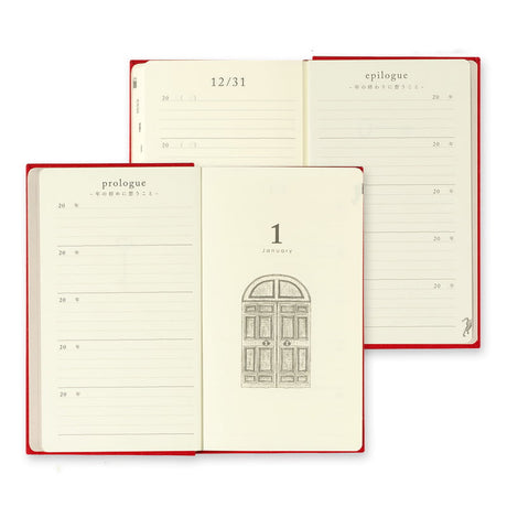5 year diary Gate - Red