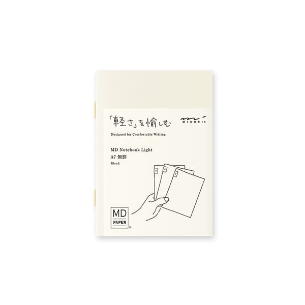 MD Notebook Light - Skrivhäfte - 3-pack A7 - Olinjerad