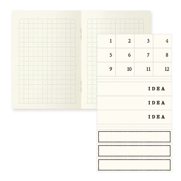 MD Notebook Light - Skrivhäfte - 3-pack A7 - Rutad