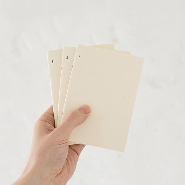 MD Notebook Light - Skrivhäfte - 3-pack A6 - Rutad