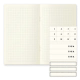 MD Notebook Light - Skrivhäfte - 3-pack B6 Slim - Rutad
