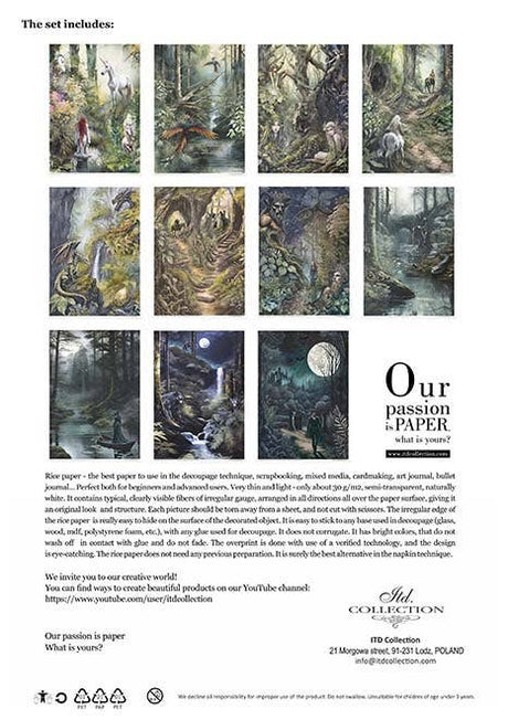 Rice paper set - A4 - Mysterious creatures