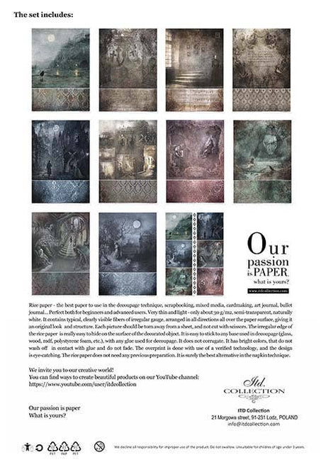 Rice paper set - A4 - Secrets - Gothic Stories