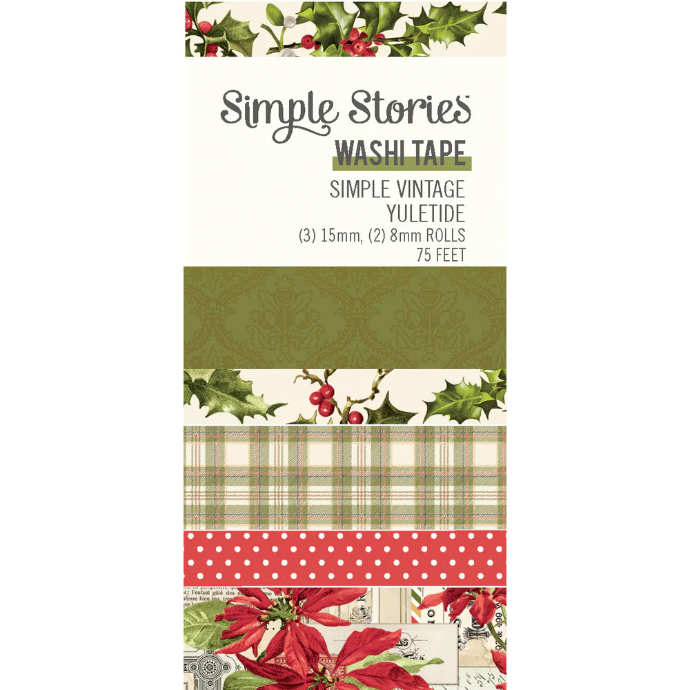 Washi Tape 5-pack - Simple Vintage Yuletide