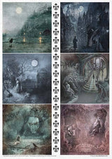 Rice paper set - A4 - Secrets - Gothic Stories