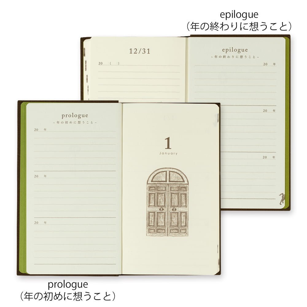 3 year diary Gate Brown - 6 - Midori - Tidformera