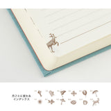 3 year diary Gate Light Blue - Midori - Tidformera