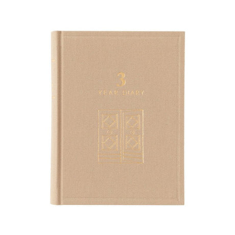 3 year diary Gate - Mini - Beige - 4 - Midori - Tidformera