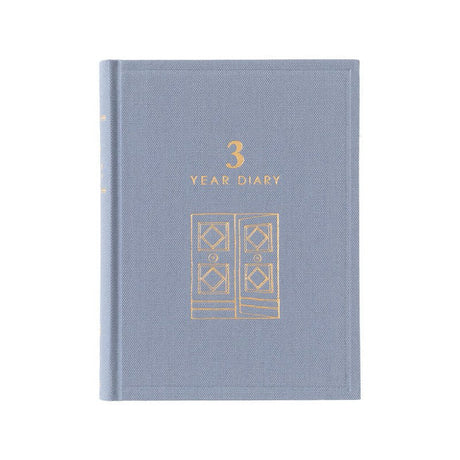 3 year diary Gate - Mini - Blue - Purple - 4 - Midori - Tidformera