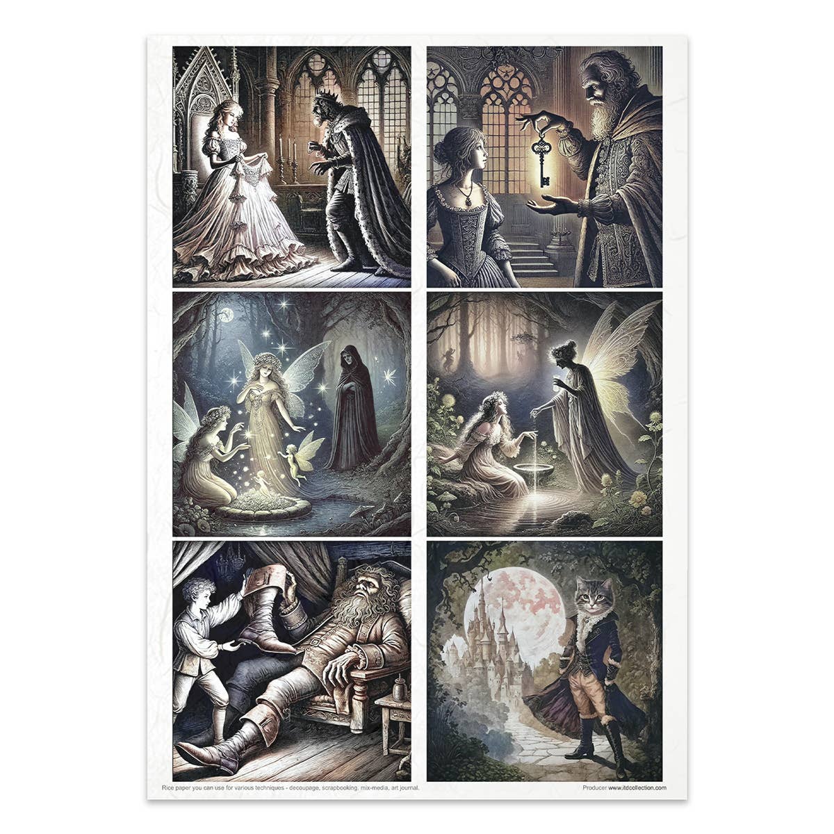 Rice paper set - A4 - Lost in a fairy tale