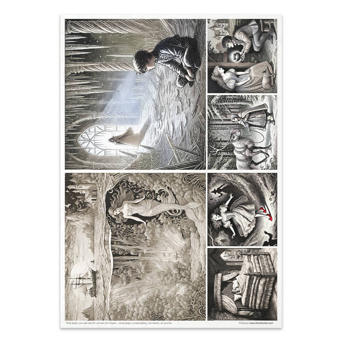 Rice paper set - A4 - Lost in a fairy tale