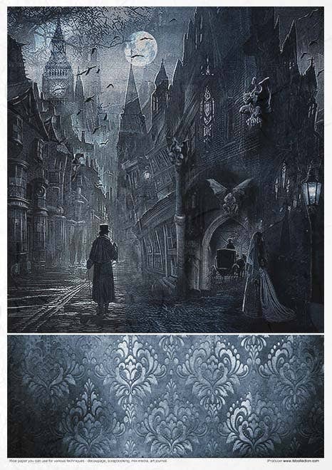Rice paper set - A4 - Secrets - Gothic Stories