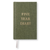 Five Year Diary - Pocket - Khaki Green