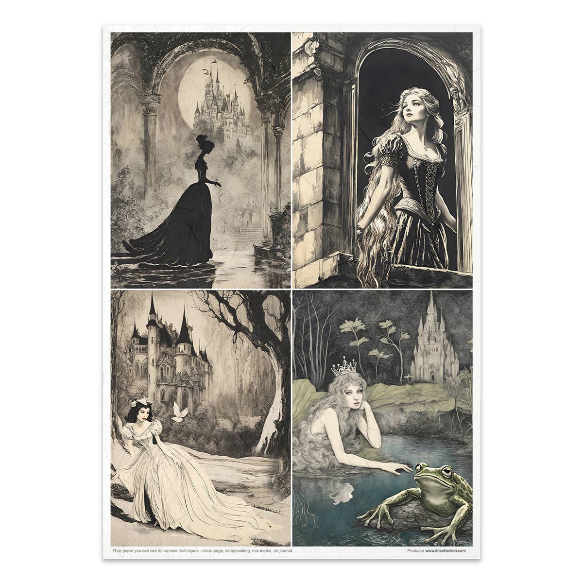 Rice paper set - A4 - Lost in a fairy tale