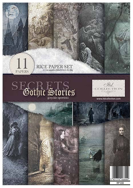 Rice paper set - A4 - Secrets - Gothic Stories