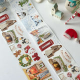 Sticker Washi Tape - Pre-cut - Winter's Whisper - 70 mm