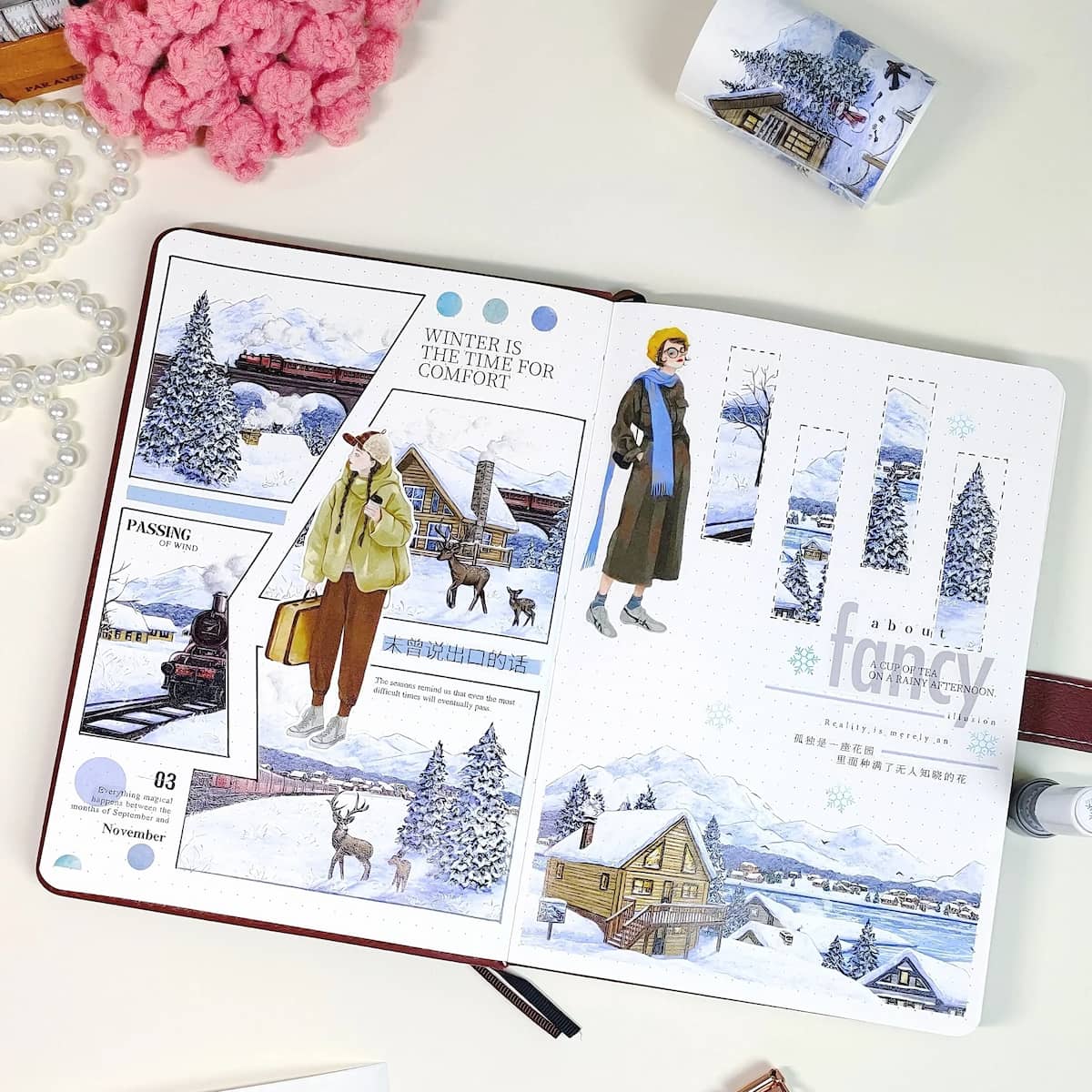 Sticker Washi Tape - Pre-cut - Frozen World - 70 mm