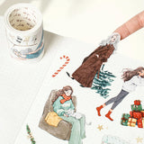 Sticker Pet Tape - Pre-cut - Fireside - 65 mm