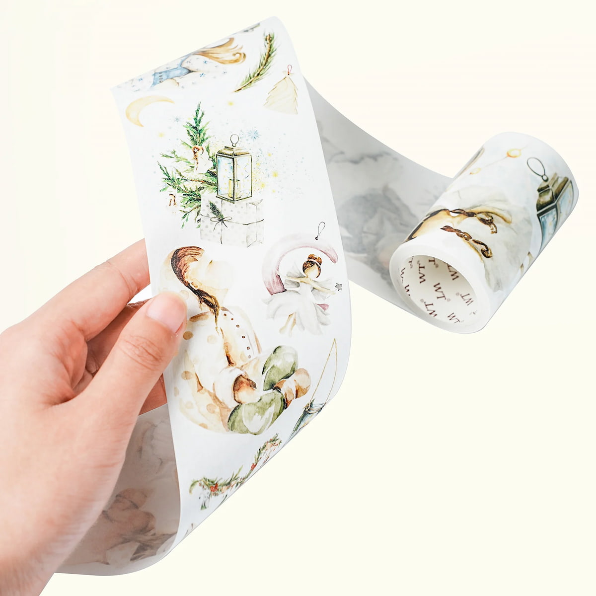 Sticker Washi Tape - Pre-cut - Winter Dreamscape - 70 mm