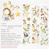 Sticker Washi Tape - Pre-cut - Winter Dreamscape - 70 mm