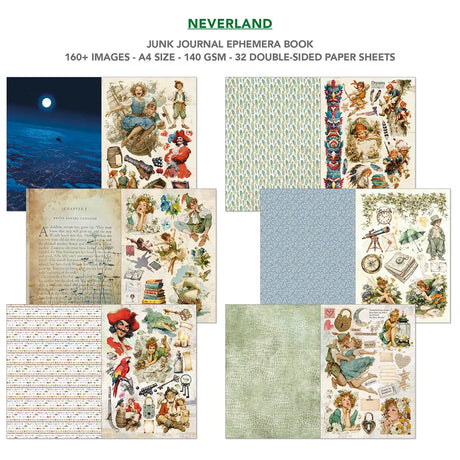 Junk Journal & Ephemera book - Neverland