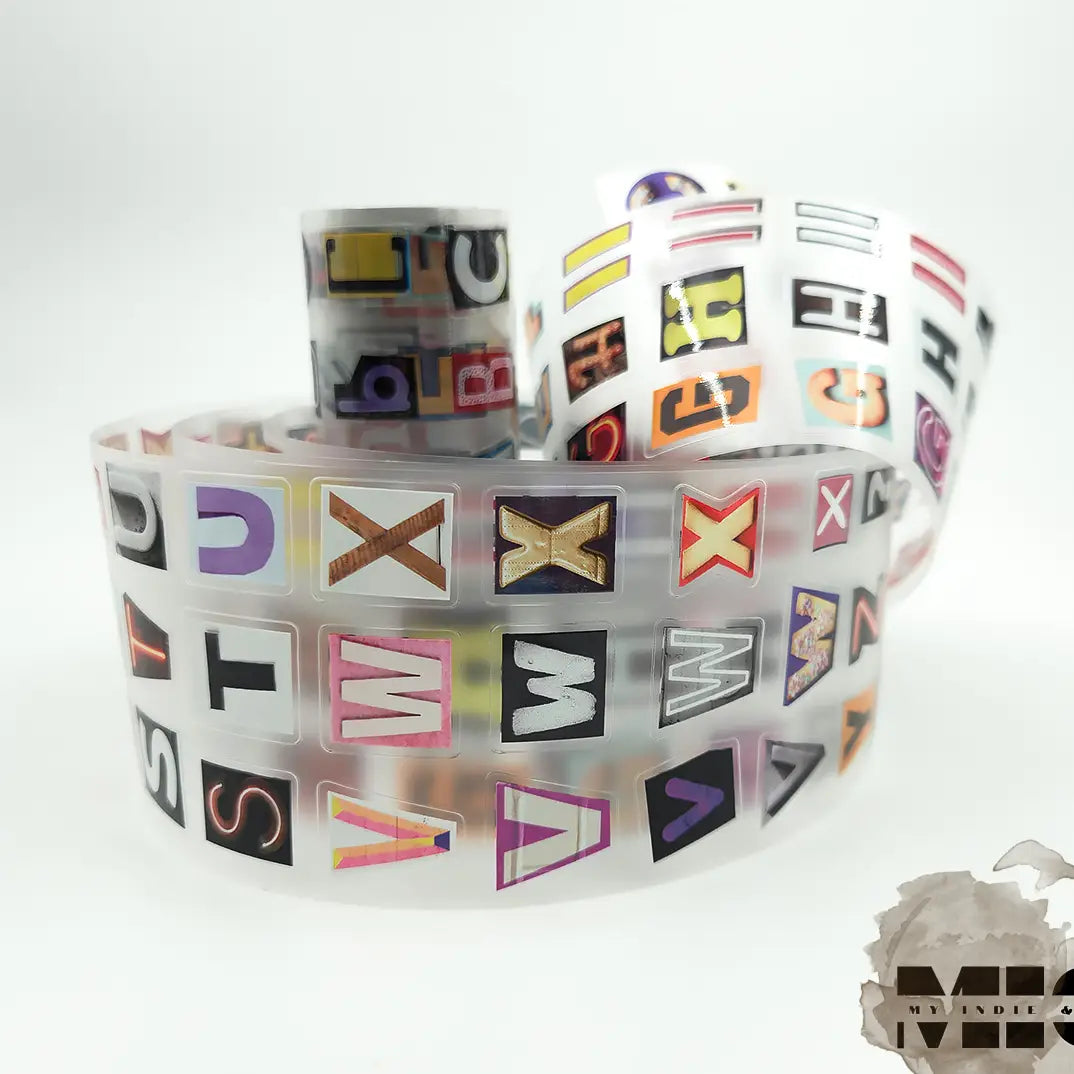 Pet Tape Pre-cut - Mic - 70 mm - Alphabet Soup