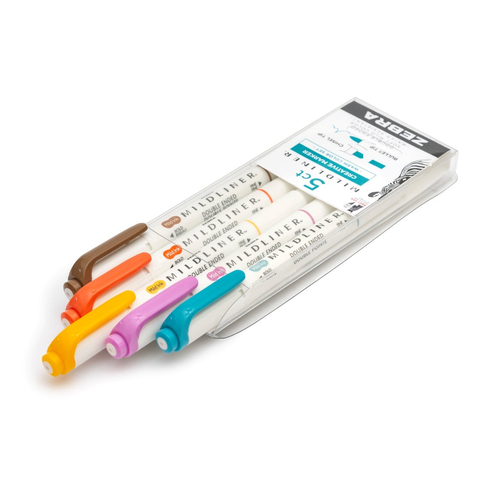 Mildliner Överstrykningspennor 5-pack - Warm