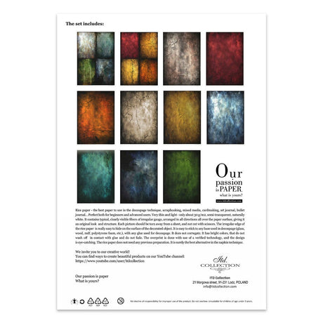Rice paper set - A4 - Black & color
