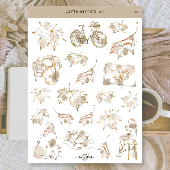 Stickers Plan &amp; Plot Studio Vinyl - Autumn Overlay