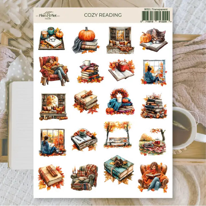Stickers Plan &amp; Plot Studio Vinyl - Cozy Reading