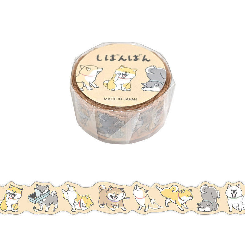 Washi Tape Die cut Shibanban - Casual days