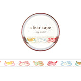 Clear tape 7 mm - Pop icon - Dog