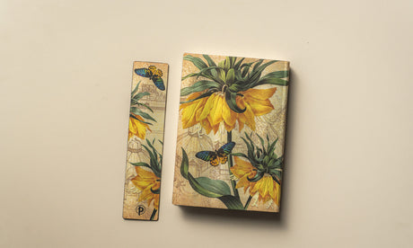 Anteckningsbok Golden Fritillaria - Mini Linjerad Flexis