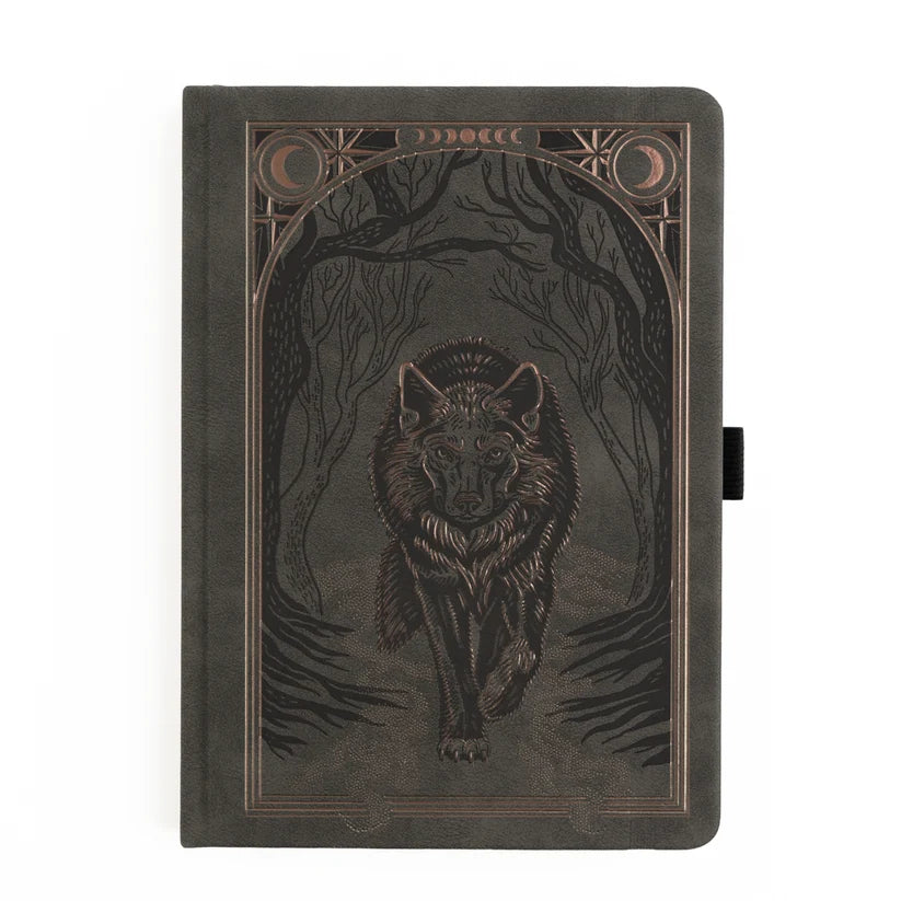 Dotted Notebook - A5 - 192 s - Wolf in the Night