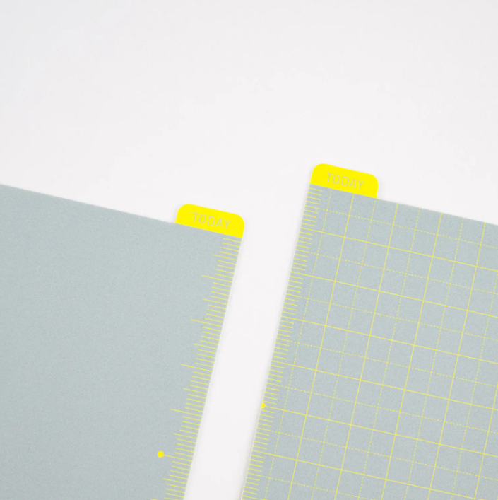 Hobonichi Pencil Board for A6 Size (Ice Gray x Yellow) - 2027