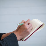 Reporter's Notebook Lt A6 Hard Cover Lined - Sage
