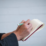 Reporter's Notebook Lt A6 Hard Cover Squared - Black