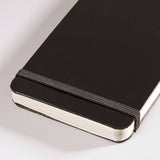 Reporter's Notebook Lt A6 Hard Cover Squared - Black