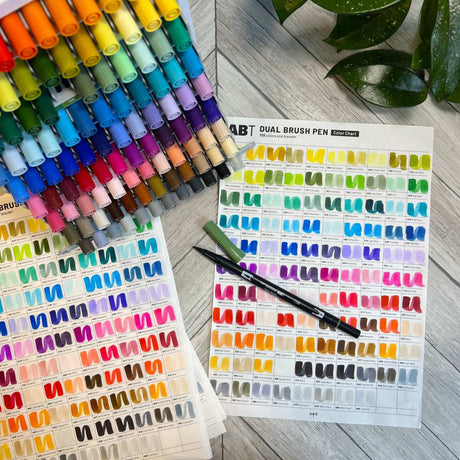 Smakprov - Tombow ABT Dual Brush pen - Swatches