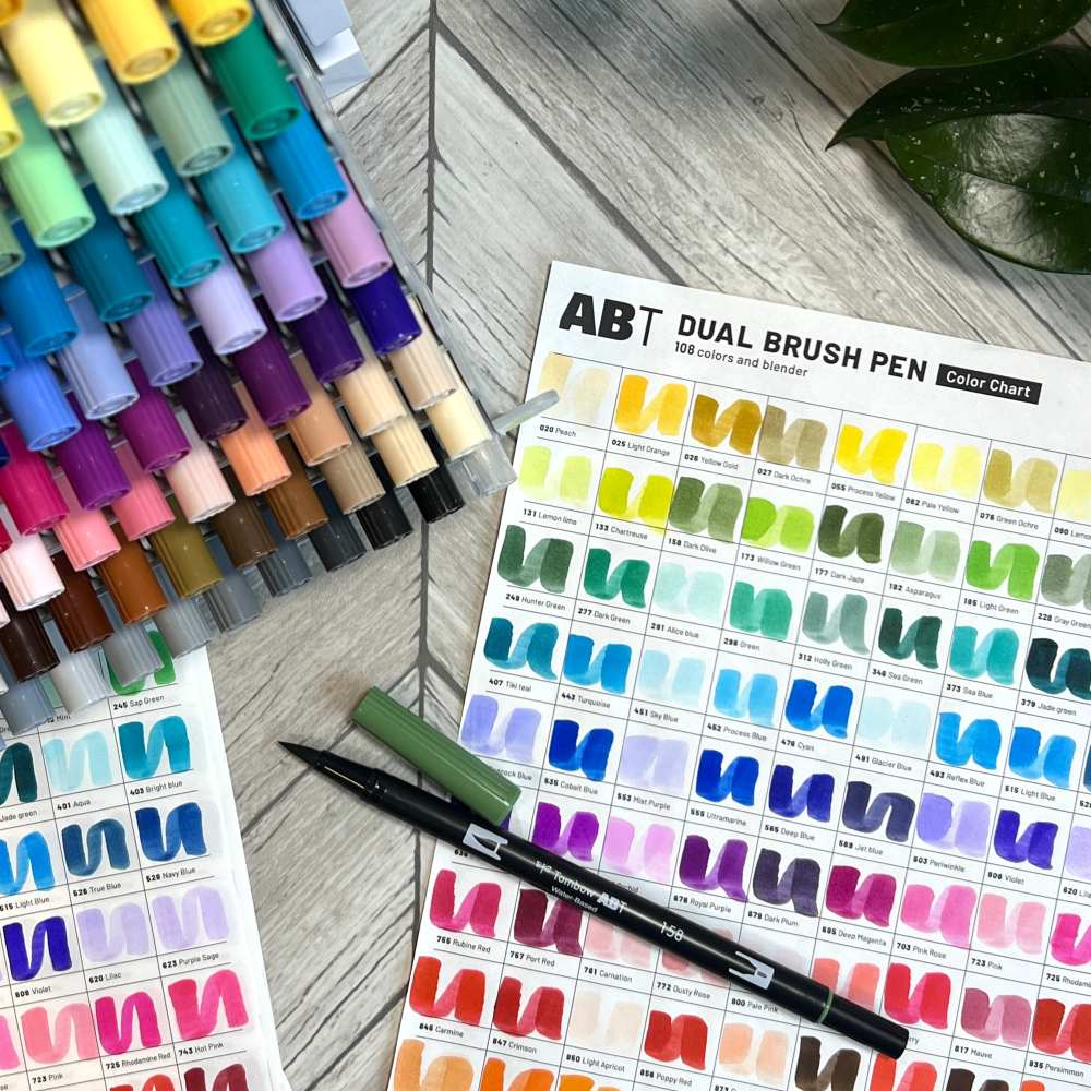 Smakprov - Tombow ABT Dual Brush pen - Swatches