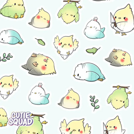 Stickersheet CutieSquad - A Lot of Birbs