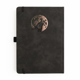 Dotted Notebook - Black dot grid - B6 - Wolf in the Night