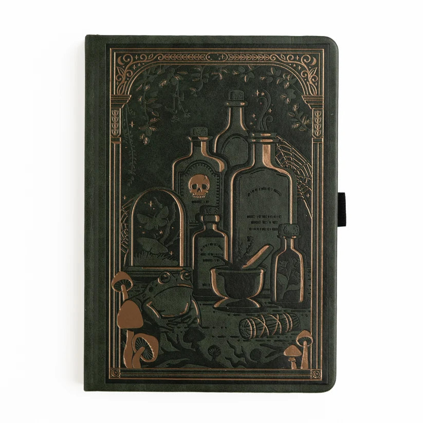 Dotted Notebook - Black dot grid - B6 - Apothecary Shelf
