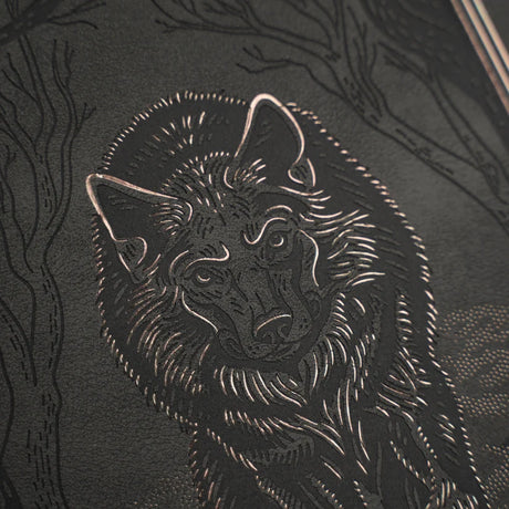 Dotted Notebook - B6 - Wolf in the Night