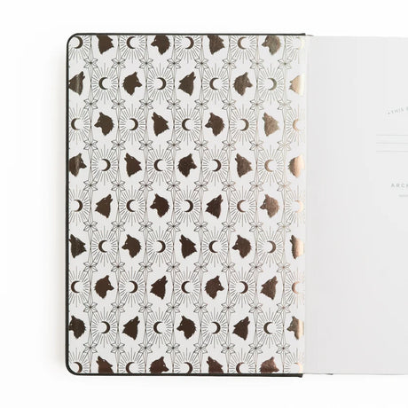 Dotted Notebook - B6 - Wolf in the Night