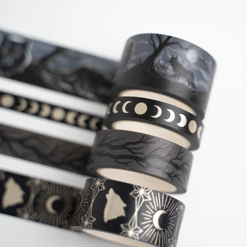 Washi tape - 4-pack - Wolf in the Night