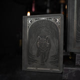 Dotted Notebook - Black dot grid - B6 - Wolf in the Night