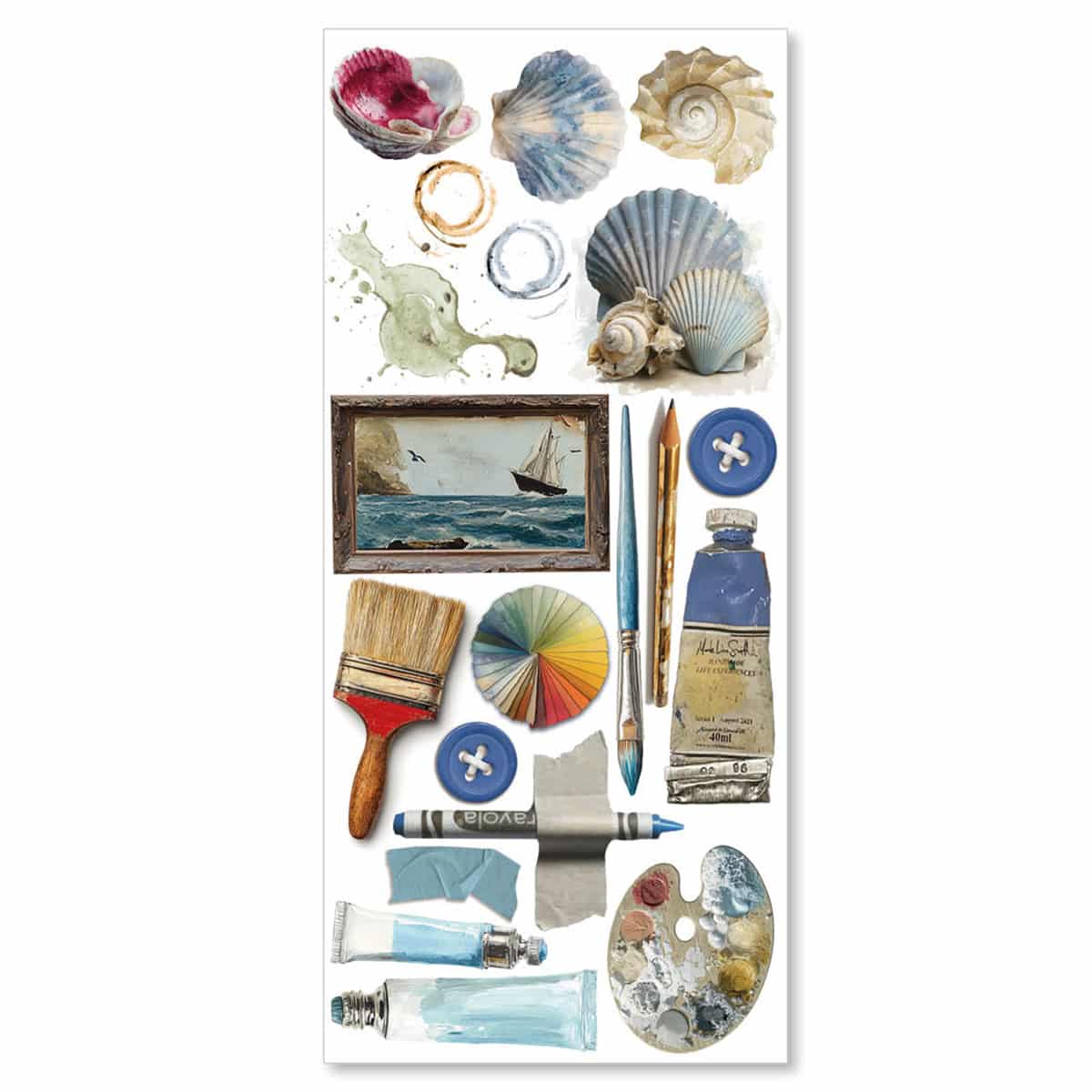 Art stickers 5-pack - An artist journey