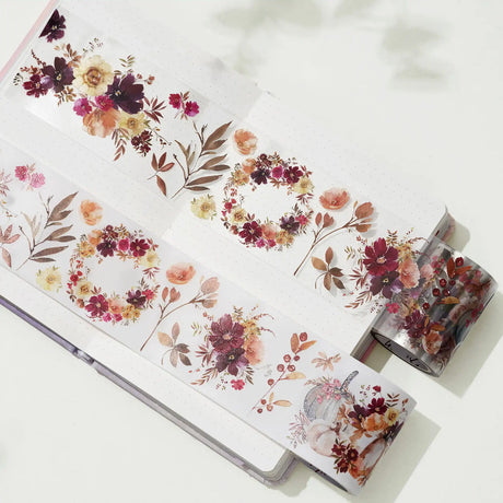 PET tape Autumn Rose - 60 mm