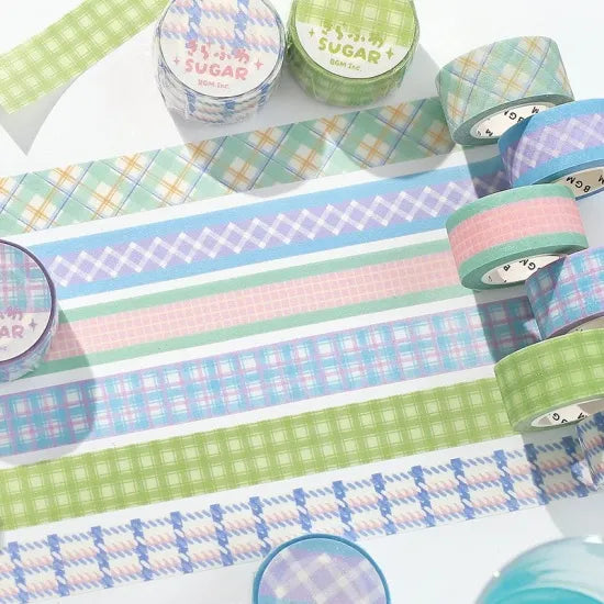 Washi tape Check - Yogurt